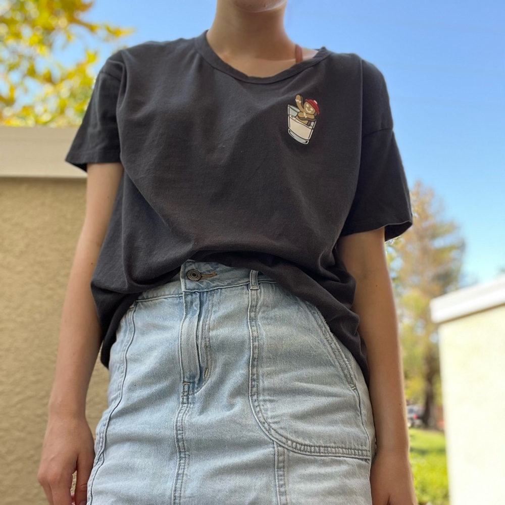 Ginger Bread taking a milk bath T-shirt